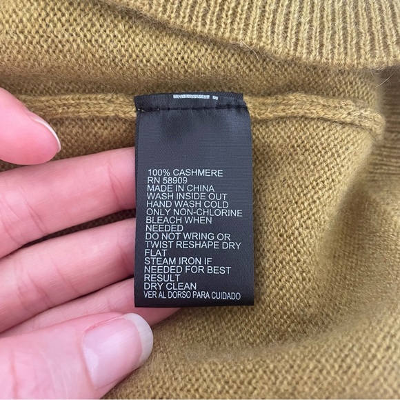 Antonio Melani Cameron Crewneck Sweater Pear Size Small 100% Cashmere Luxury - Picture 4 of 6